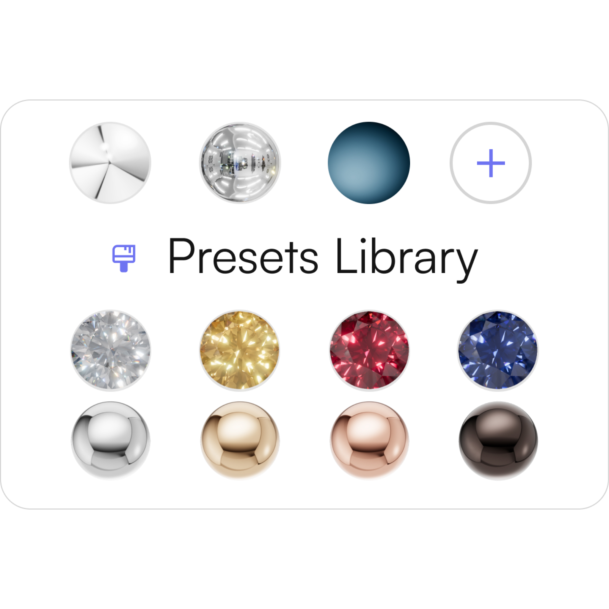 Extensive asset library